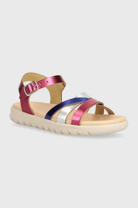 Dětské sandály Geox SANDAL SOLEIMA fialová barva