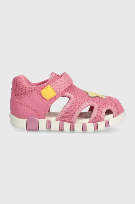 Geox sandały dziecięce SANDAL IUPIDOO kolor różowy