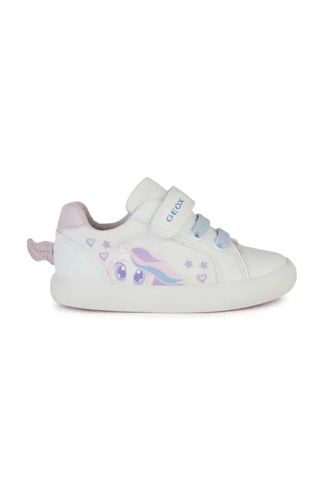 Παιδικά αθλητικά παπούτσια Geox GISLI χρώμα: άσπρο