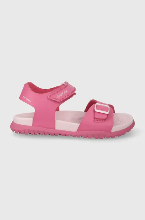 Sandále Geox SANDAL FUSBETTO ružová farba