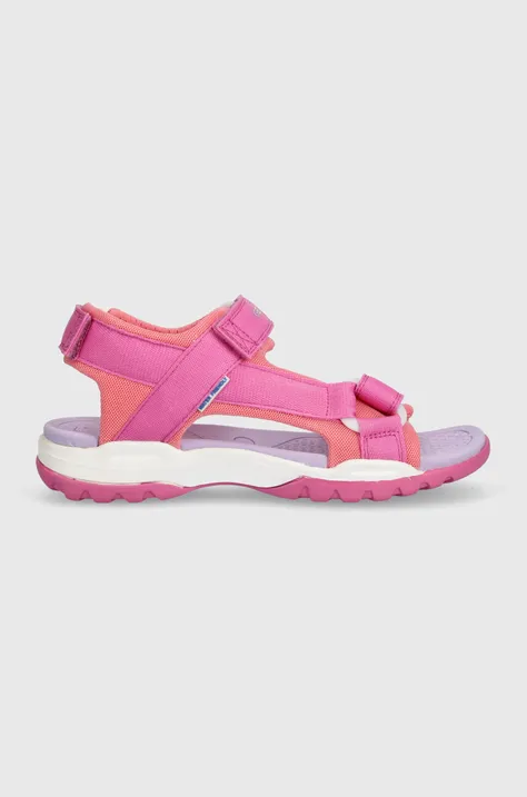 Дитячі сандалі Geox колір рожевий