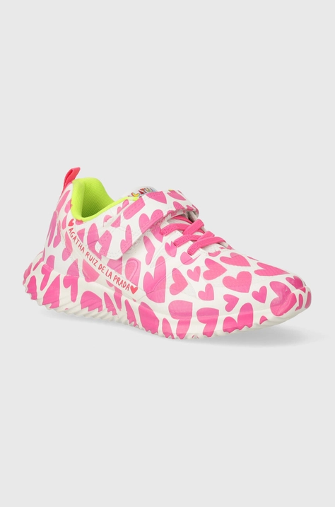 Agatha Ruiz de la Prada sneakersy dziecięce kolor różowy