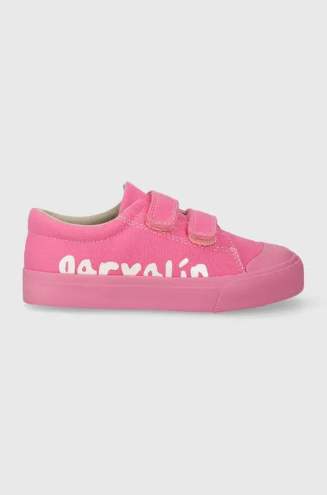 Παιδικά πάνινα παπούτσια Garvalin χρώμα: ροζ