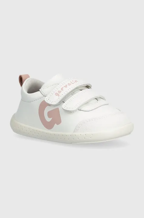Παιδικά δερμάτινα αθλητικά παπούτσια Garvalin χρώμα: άσπρο