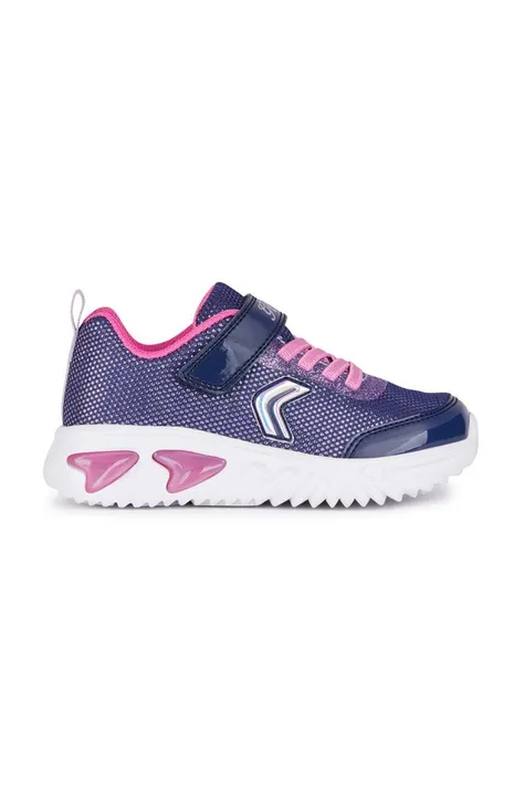 Παιδικά αθλητικά παπούτσια Geox χρώμα: μοβ