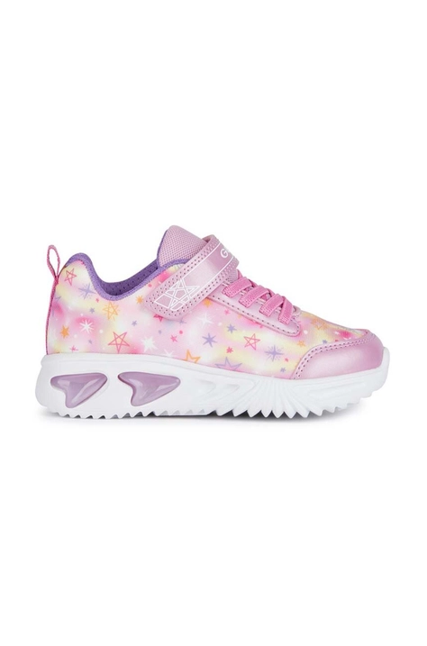 Dětské sneakers boty Geox ASSISTER x Minnie růžová barva