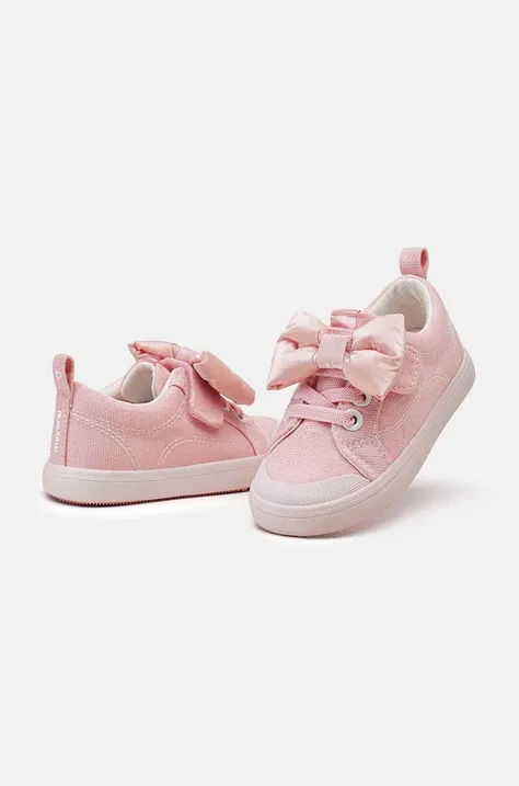 Παιδικά πάνινα παπούτσια Mayoral χρώμα: ροζ