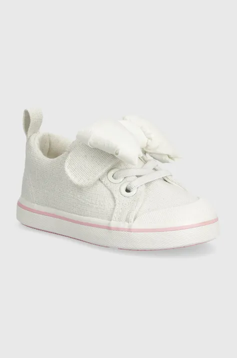 Παιδικά πάνινα παπούτσια Mayoral χρώμα: άσπρο