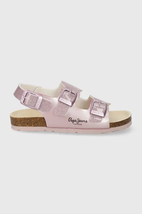 Detské sandále Pepe Jeans OBAN BAY GK ružová farba
