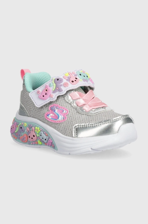 Dětské sneakers boty Skechers MY DREAMERS stříbrná barva