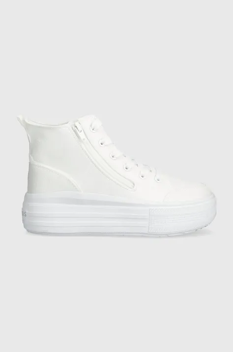 Παιδικά πάνινα παπούτσια Skechers HYPERLIFT χρώμα: άσπρο