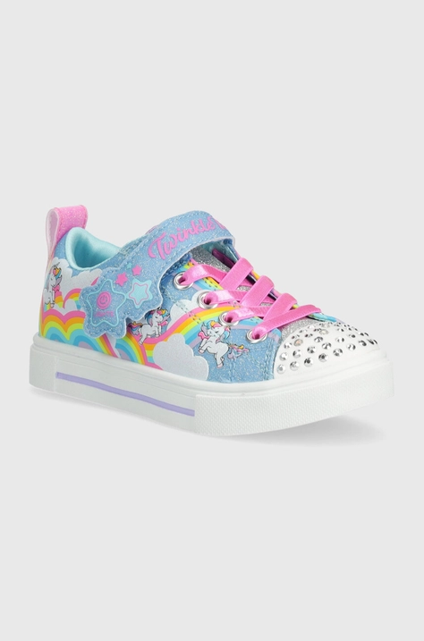 Παιδικά πάνινα παπούτσια Skechers TWINKLE SPARKS JUMPIN CLOUDS