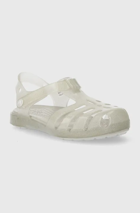 Detské sandále Crocs ISABELLA SANDAL šedá farba