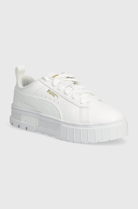 Puma sneakers pentru copii Mayze Lth PS culoarea alb