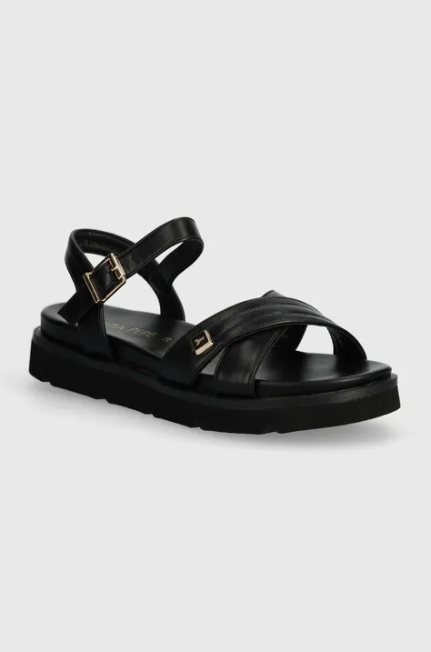Detské sandále Patrizia Pepe čierna farba