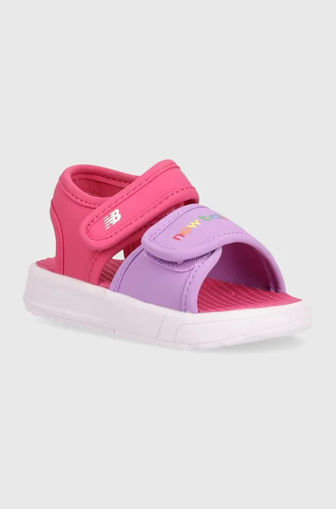 Detské sandále New Balance SIA750D3 fialová farba