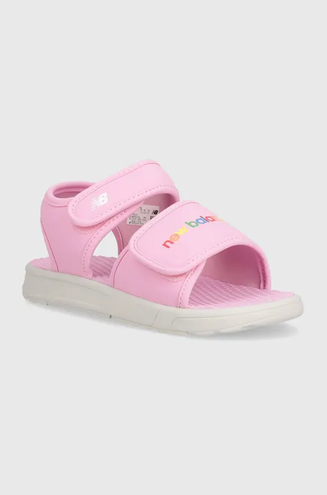 Dětské sandály New Balance SYA750C3 růžová barva