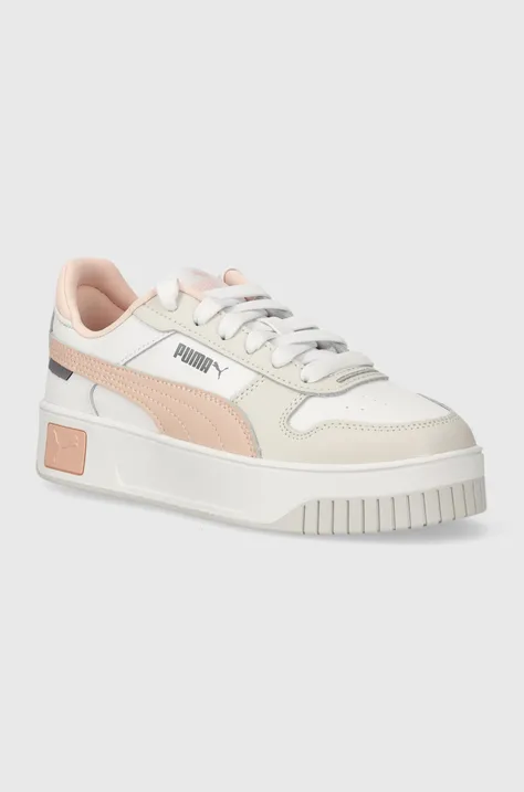 Παιδικά αθλητικά παπούτσια Puma Carina Street Jr χρώμα: άσπρο