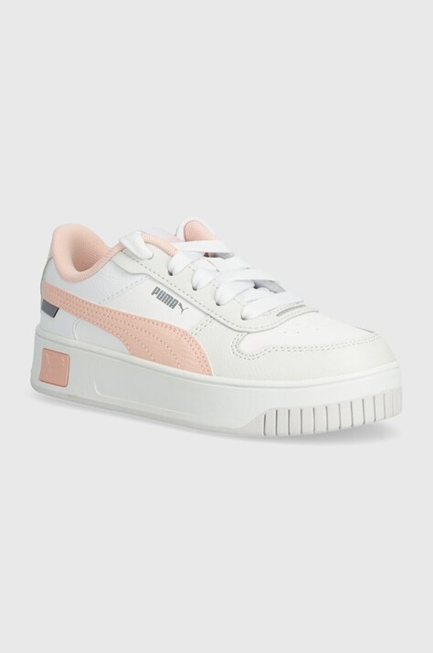 Παιδικά αθλητικά παπούτσια Puma Carina Street PS χρώμα: άσπρο