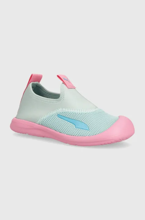 Detské topánky do vody Puma Aquacat Shield PS tyrkysová farba