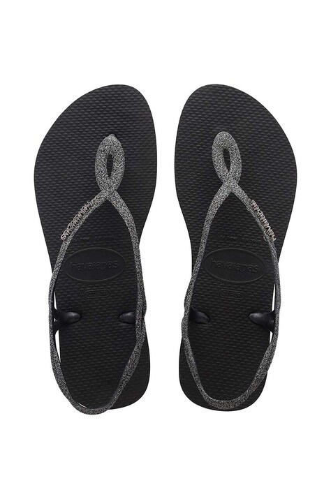 Detské sandále Havaianas LUNA PREMIUMI BLACK čierna farba
