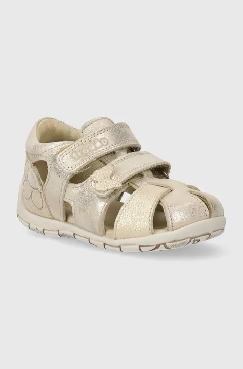 Detské kožené sandále Froddo zlatá farba