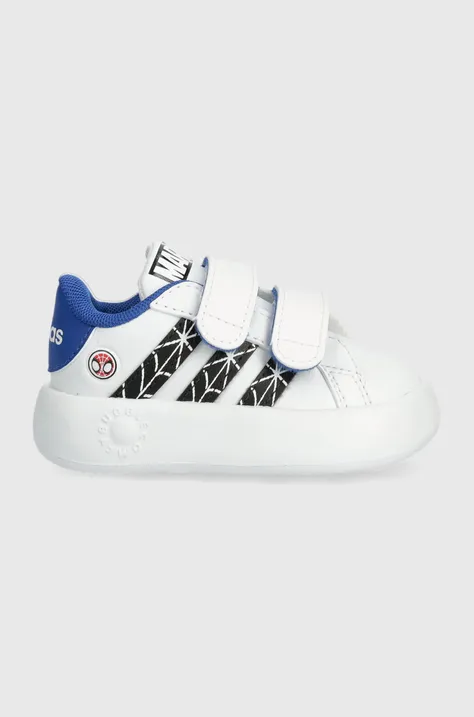 Παιδικά αθλητικά παπούτσια adidas x Marvel, GRAND COURT SPIDER-MAN CF I χρώμα: άσπρο
