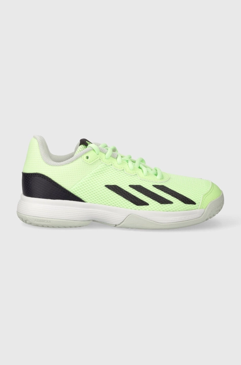 Detské tenisky adidas Performance Courtflash K zelená farba