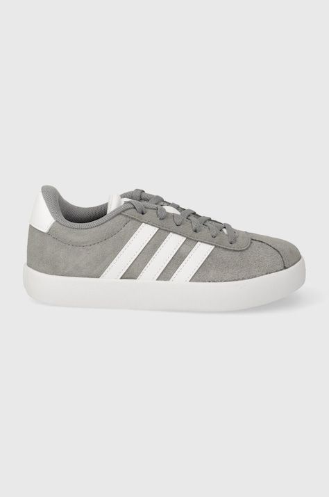 Detské tenisky adidas VL COURT 3.0 K šedá farba