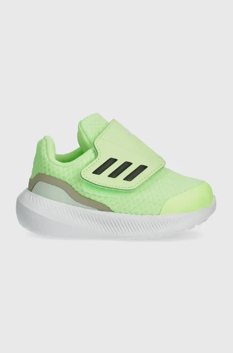 Детские кроссовки adidas RUNFALCON 3.0 AC I цвет зелёный