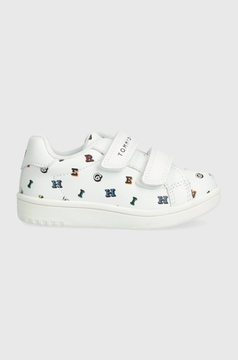 Tommy Hilfiger sneakers pentru copii culoarea alb