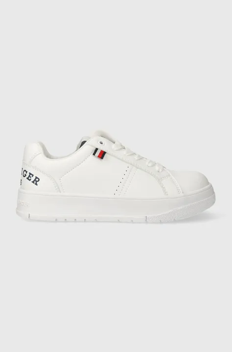 Tommy Hilfiger sneakers pentru copii culoarea alb