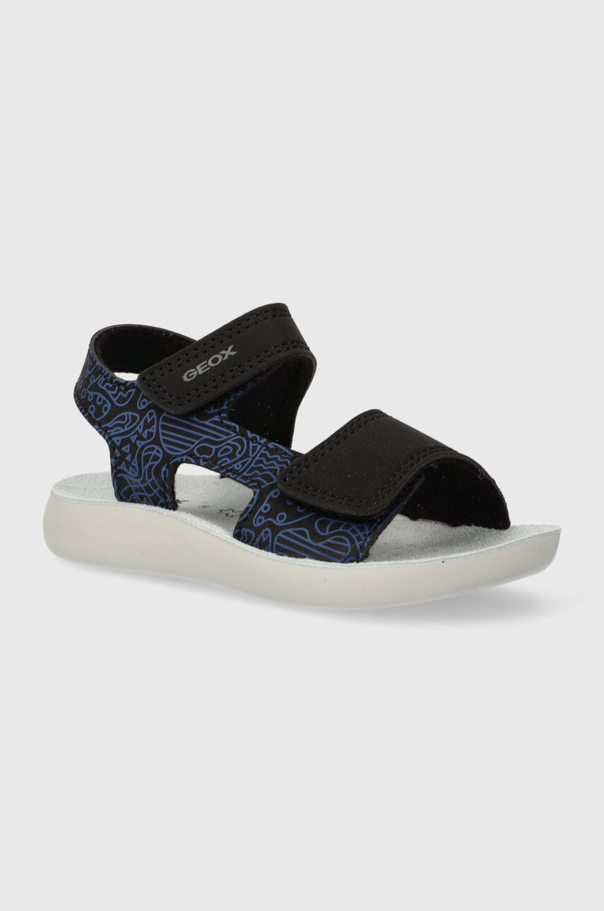 Sandales Geox Garçon Lightfloppy - En Nubuck Avec Semelle Respirante