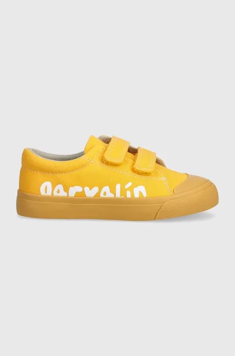 Παιδικά πάνινα παπούτσια Garvalin χρώμα: κίτρινο
