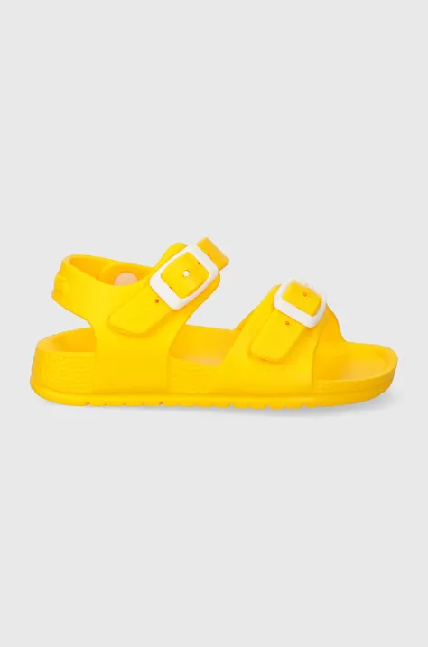 Otroški sandali Garvalin rumena barva