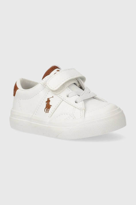 Polo Ralph Lauren sneakers pentru copii culoarea alb