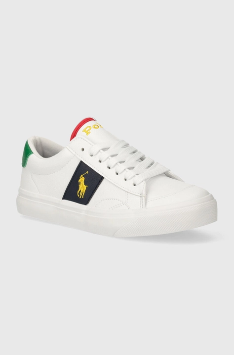 Dětské sneakers boty Polo Ralph Lauren bílá barva