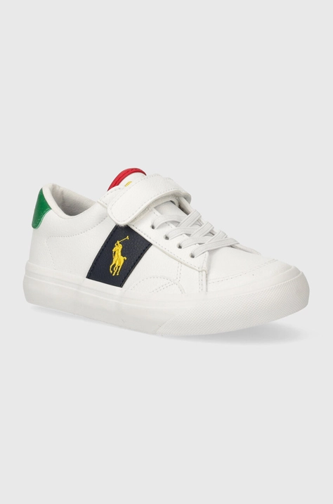 Polo Ralph Lauren sneakers pentru copii culoarea alb