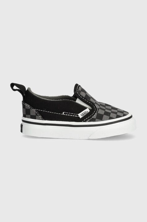 Παιδικά πάνινα παπούτσια Vans TD Slip-On V χρώμα: μαύρο