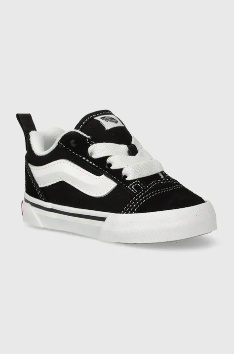 Παιδικά πάνινα παπούτσια Vans Knu Skool Elastic Lace χρώμα: μαύρο