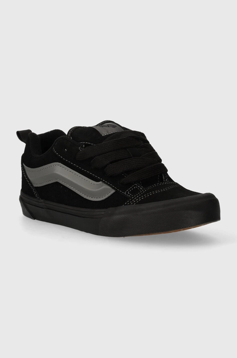 Παιδικά sneakers σουέτ Vans Knu Skool χρώμα: μαύρο