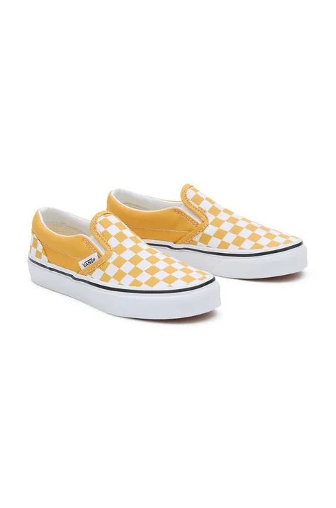 Παιδικά πάνινα παπούτσια Vans UY Classic Slip-On χρώμα: κίτρινο