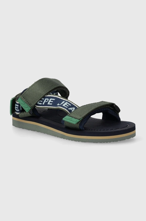 Detské sandále Pepe Jeans POOL ONE B zelená farba