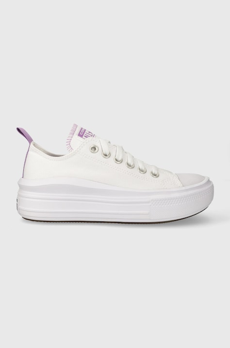 Παιδικά πάνινα παπούτσια Converse χρώμα: άσπρο