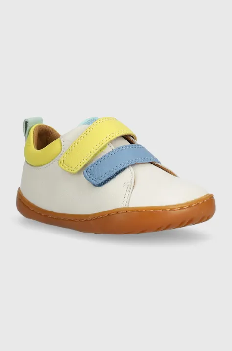 Δερμάτινα παιδικά κλειστά παπούτσια Camper χρώμα: κίτρινο