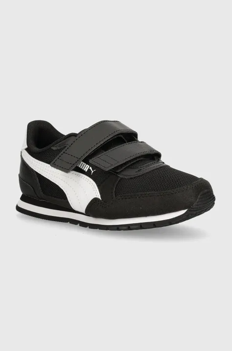 Παιδικά αθλητικά παπούτσια Puma ST Runner v3 Mesh V PS χρώμα: μαύρο