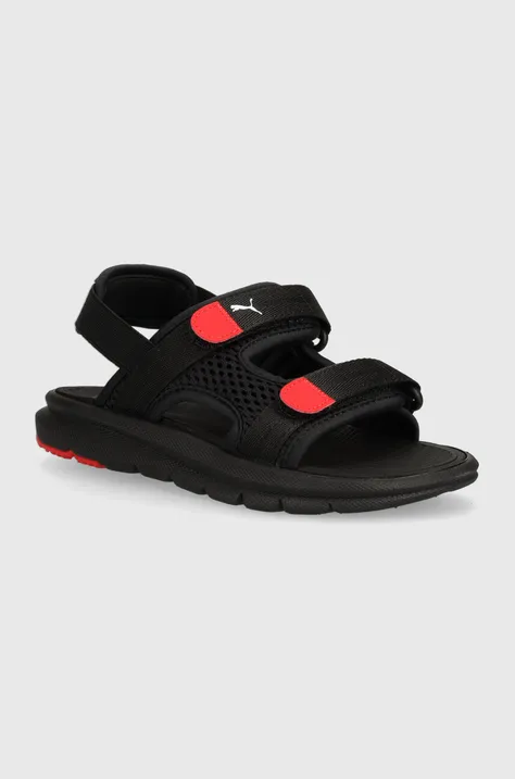 Detské sandále Puma Evolve PS čierna farba