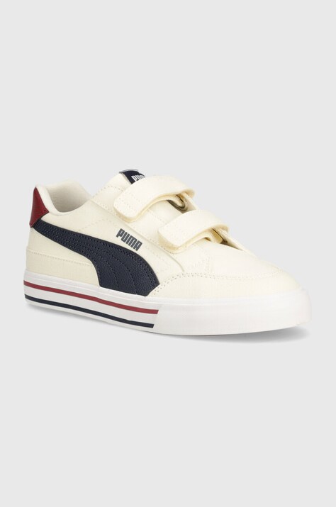 Дитячі кеди Puma Court Classic Vulc FS V PS колір бежевий