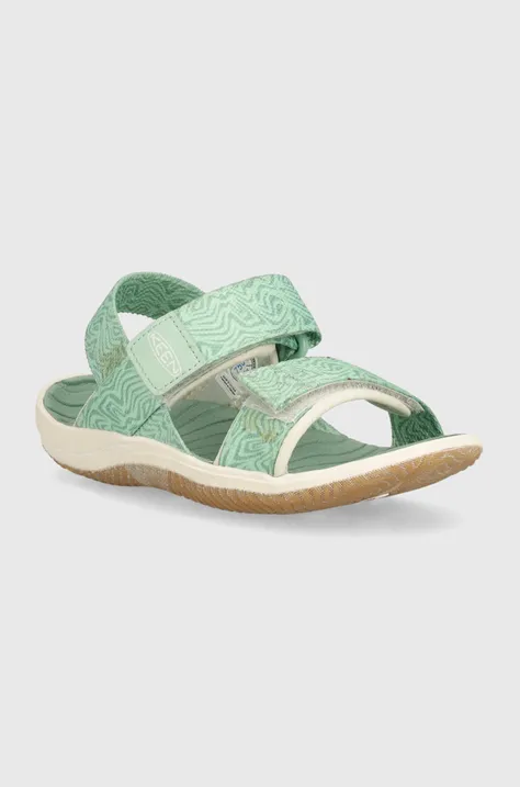 Detské sandále Keen ELLE BACKSTRAP zelená farba