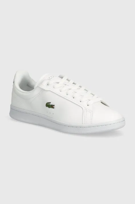 Otroške superge Lacoste Court sneakers bela barva